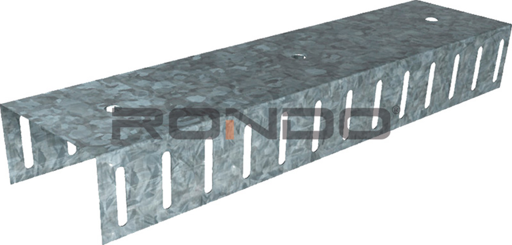 S498 Slotted Deflection Head Track with Hem - Rondo